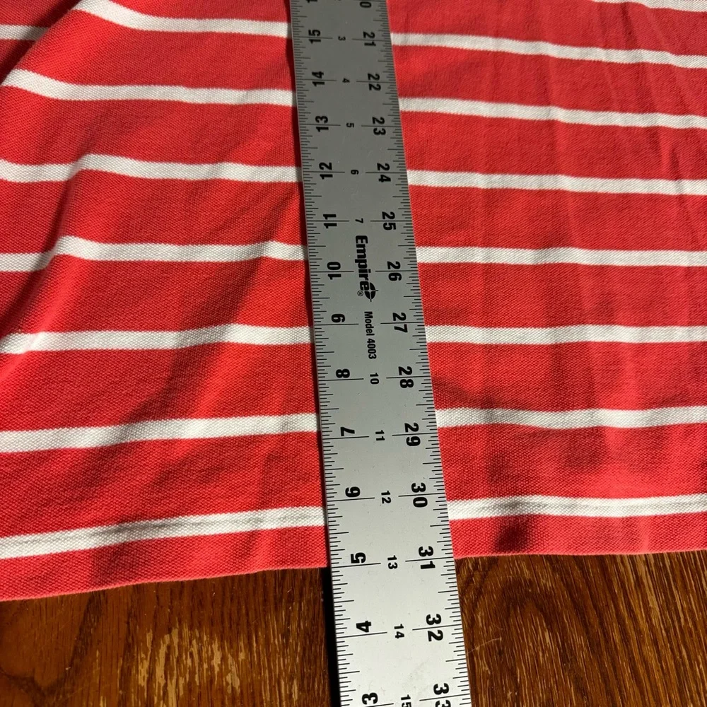 Polo Ralph Lauren men’s XXL coral/white striped‎ shirt